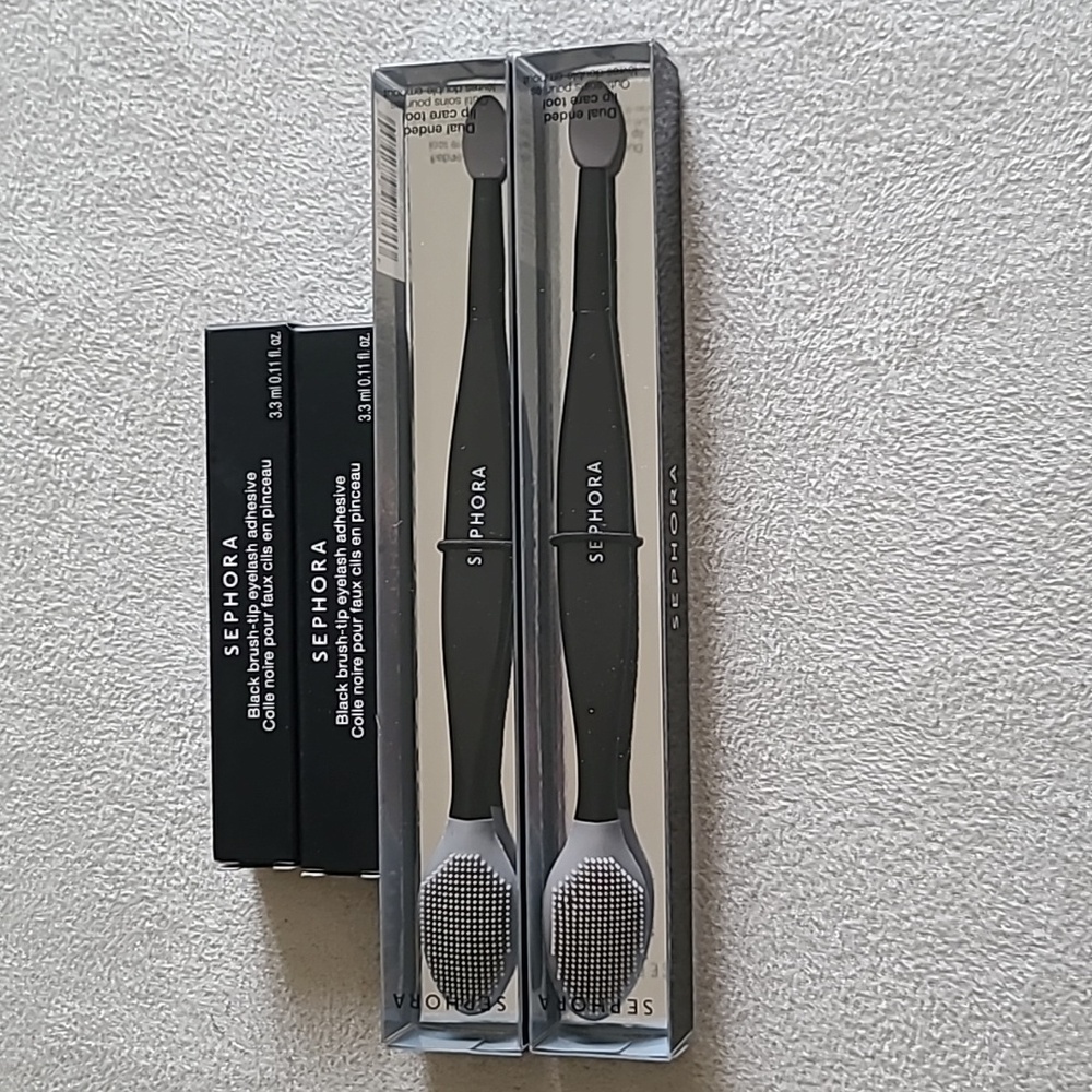 SEPHORA LIP CARE TOOL AND EYELASH ADHESIVE BUNDLE